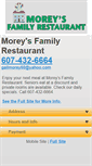 Mobile Screenshot of moreysfamilyrestaurant.com
